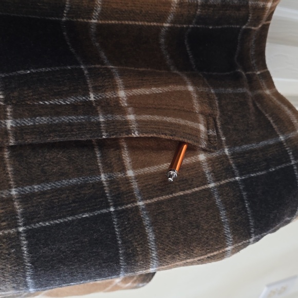 SHAQUILLE O'NEAL MENS BIG AND TALL "HONEY PLAID" FULL-ZIP JACKET COAT SIZE 4XLT - Picture 8 of 12